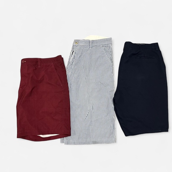 Scarsdale collection Other - Bundle Men Shorts: Plus size chino shorts with - red, black